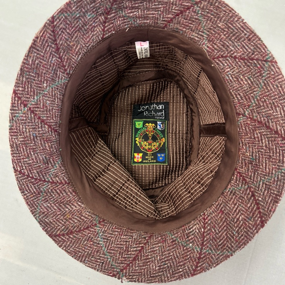 Jonathan Richard Patchwork Donegal Tweed Wool Hat… - image 7